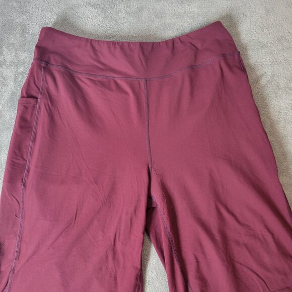 Baleaf Womens Shorts 2XL Plus Leggings Burgundy Activewear Comfy Pockets BUR6E - Picture 3 of 10